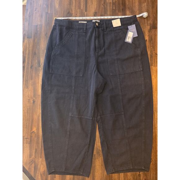 Universal Thread Pants - NWT Universal Thread Size 22 Easy Barrel Pants High Rise Black 100% Cotton